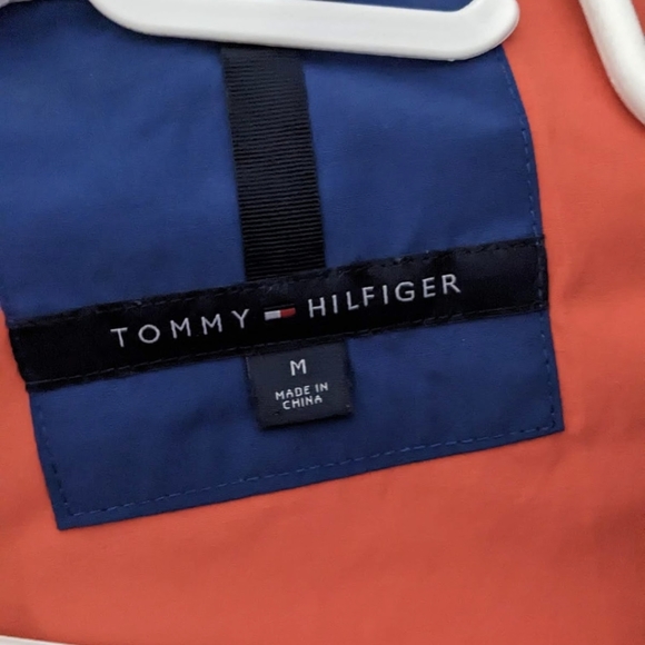 Tommy Hilfiger Sunset Windbreaker Size M medium Mens retro 80s style - Picture 2 of 3